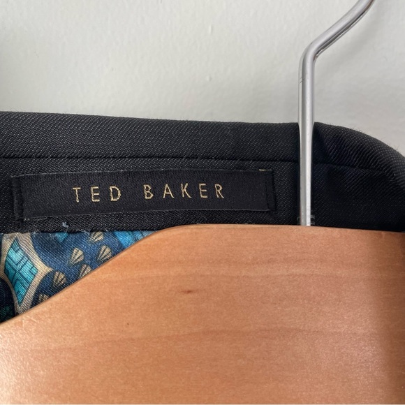 Ted Baker London Endurance 100% Wool Men’s Sports Coat Blazer Jacket Black 40S - Picture 10 of 10